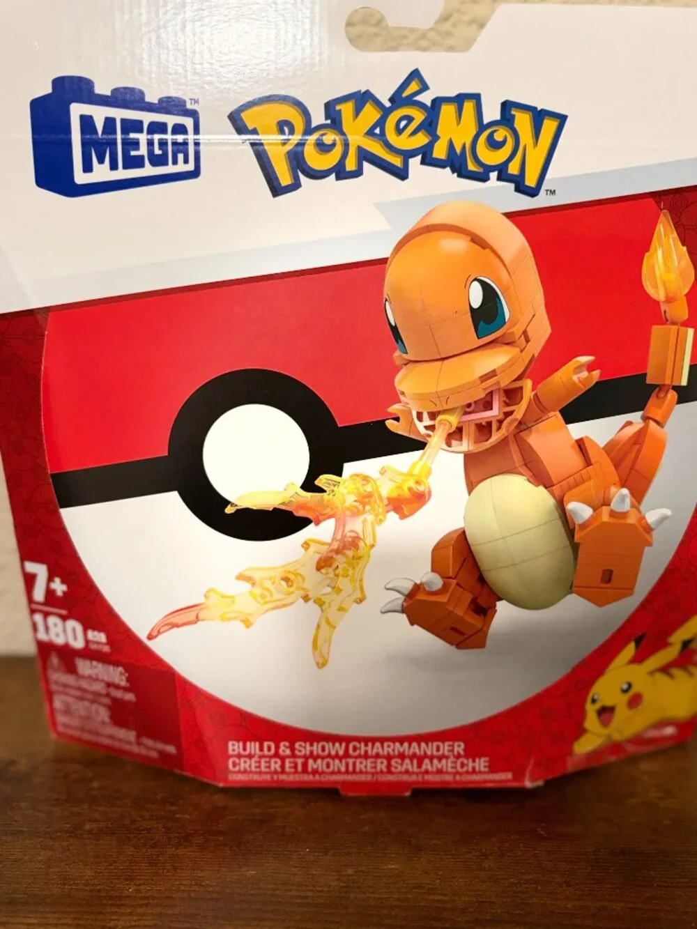 Mega Pokémon Charmander Building Set 180 Pieces Build & Show Figure NWT